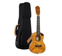 Ortega Guitars Ukulele Concerto elettro-acustico - Elite Series - include Gig Bag - Solid Quilted Maple (RUET-QMA)