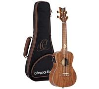 Ortega Guitars Ukulele Concerto Elettro-Acustico - Lizard Series - Gig Bag Inclusa - Paldao, Natural (LIZARD-CC-GB)