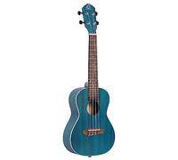 Ortega Guitars Ukulele Concerto Mancino - Acustico - Earth Series - Okoume, Dark Blue (RUOCEAN-L)