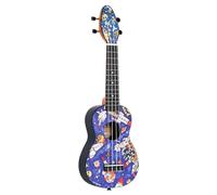 Ortega Guitars Ukulele Soprano Acustico - Keiki K2 Series - Accessori Inclusi - Agathis / ABS, Spaceman (K2-SP)