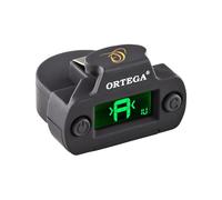 Ortega Guitars OCST-1BK Accordatore Cromatico per Foro di Risonanza, Superficie Rivestita in Gomma