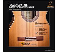 Ortega Guitars OERP-FLAM2 Battipenna, Pannello Del Top Diviso E Ponte, Trasparente, Permanente