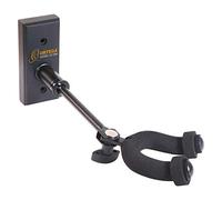 Ortega OGHAD-1 - Supporto a parete regolabile, per chitarra/basso, con base di legno e staffa con terminali rivestiti di schiuma, larghezza: 4,5 cm (1,7'')