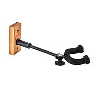 Ortega Guitars OGHAD-1CW Supporto da Parete per Chitarra E Basso, Supporto da Parete Regolabile, Legno di Ciliegio