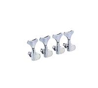 Ortega OTMEB4L - Set di Meccaniche per basso acustico/elettrico, 4 in Linea, cromate
