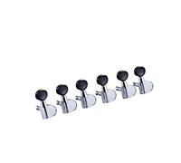 Ortega OTMEG6L-CR - Set di Meccaniche per Chitarra elettrica, 6 in Linea, cromate