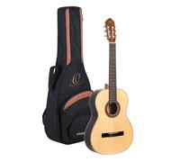 Ortega R210 - Chitarra da concerto 4/4 con fondo massiccio, finitura opaca e custodia inclusa