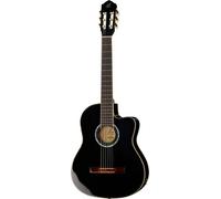 Ortega Classical Guitar Family Series Pro 4/4 Inclusive Custodia - BK - Nero (RCE141BK)