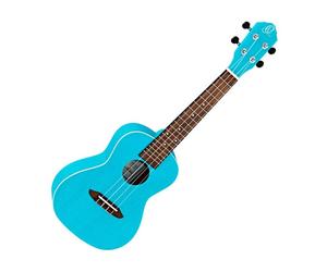 Ortega RULAGOON Ukulele da Concerto serie Earth a 18 Tasti, Turchese