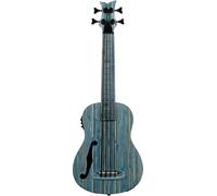 Ortega Guitars Travel Bass elettro-acustico - Bamboo Series - include Deluxe Gig Bag - bamboo/stone washed (RUSWB-UB)