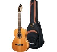 Ortega Traditional Series - Chitarra con corde in nylon, realizzata a mano in Spagna, con custodia professionale (R20GWN-L)