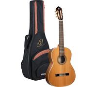 Ortega Traditional Series - Chitarra con corde in nylon, realizzata a mano in Spagna, con custodia professionale (R20GWN)