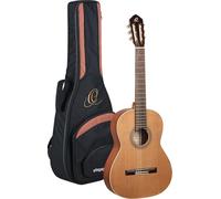 Ortega Traditional Series - Chitarra con corde in nylon, realizzata a mano in Spagna, con custodia professionale (R18S)