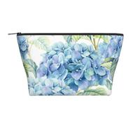 Ortensia acquerello stampato, Borsa da toilette Borsa per trucco Borsa per cosmetici Borsa da toilette da viaggio portatile