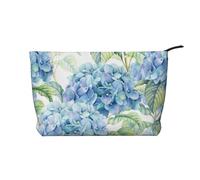 Ortensia acquerello stampato, Borsa per cosmetici in velluto a coste Borsa per il trucco Borsa da viaggio portatile