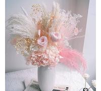 Ortensia immortale per sempre Rose Respiro del bambino Bouquet di fiori secchi naturali Decorazione della casa Soggiorno Decorazioni per la camera di canna Regali-xmlSH07 senza vaso