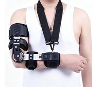 Ortesi per gomito, con chiusura rapida precisa regolabile multiangolo lunghezza regolabile per lesioni postoperatorie del braccio stecca di riabilitazione per frattura o lussazione omero lato sinistro