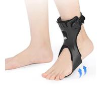Ortesi per piede cadente, tutore di supporto per piede cadente Afo, cinturino di assistenza per tutore per piede cadente regolabile Supporto per ortesi con stecca elastica per piede cadente,Small(Left