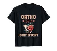 Ortho E 'A Joint Effort Hip Pelvis Rose Tattoo Style Medi Maglietta