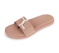 ORTHO JOY Calzature da medico da donna|| Pantofola fantasia da donna || Pantofole ortopediche da donna/sandalo fantasia per le donne, Pesca, 8 UK
