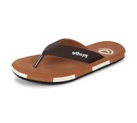 ORTHO JOY Extra Soft Doctor Ortho Pantofole per gli uomini/Regular Wear Slipper, marrone, 11 UK