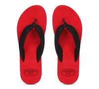 ORTHO JOY Pantofole ortopediche da donna extra morbide per diabetici, vestibilità comoda, da indossare tutti i giorni/Mcr Chappals da donna, rosso, 36