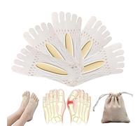 Orthoes Bunion Relief Socks, Projoint Antibunions Health Sock, Sock Align Toe Socks for Bunion, Anti Bunion Socks, Anti Bunion Socks for Women and Men, Bunion Pads To Wear With Shoes (5 Pairs,White)