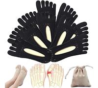 Orthoes Bunion Relief Socks, Projoint Antibunions Health Sock, Sock Align Toe Socks for Bunion, Anti Bunion Socks, Anti Bunion Socks for Women and Men, Bunion Pads To Wear With Shoes (10 Pairs,Black)