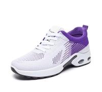 Orthopedic Running Shoes for Women - Arch Support, Breathable Mesh Sneakers for Walking, Gym, Fitness (Purple,32)
