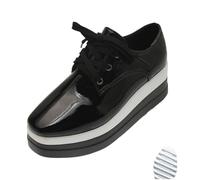 Orthopedic Shoes, 3.1" Elevator Casual Orthopedic Sneakers, Casual & Formal Slip-on Sneakers (Black,32)