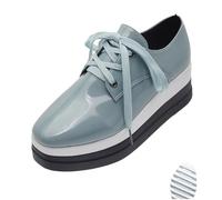 Orthopedic Shoes, 3.1" Elevator Casual Orthopedic Sneakers, Casual & Formal Slip-on Sneakers (Blue,32.5)