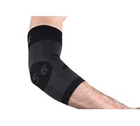 Orthosleeve Es6 Gomitiera a Compressione Graduata per Epicondilite - Tutore per il Gomito Efficace per i Dolori Causati del Gomito del Tennista E del Golfista, Artrite del Gomito - Taglia S, Nero