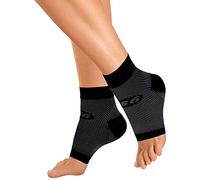 Orthosleeve FS6 calze a compressione graduata per fascite plantare, artrite al piede, tallonite, distorsioni - Coppia Calze elastiche compressive (taglia S) Nero