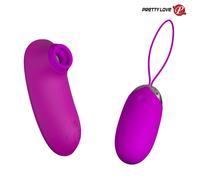 Orthus 2in1 - Ovetto Vibrante e Telecomando con Succhia Clitoride - Pretty Love