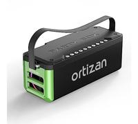 Ortizan 100W Cassa Bluetooth Potente, Altoparlante Impermeabile IPX7, Portatile con Capacità Batteria 12000 mAH, con Luce LED, Wireless 5.3, Bassi Profondi, AUX, TF Card