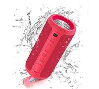 Ortizan Altoparlante Cassa Portatile con Luce LED, Bluetooth Speaker Impermeabile IPX7 con Funzione, Chiamata Vivavoce e Bassi Stereo, V5.0 Wireless per Casa Esterni Viaggio