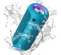 Ortizan X10 Cassa Bluetooth Portatile Cassa Altoparlante Bluetooth 5.3 Waterproof IPX7 Con Luce,Fino a 30h di Autonomia, 3 Effetti Sonori Stereo Hi-Fi Bassi, Vivavoce Microfono-Con AUX, TF(blu)