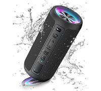Ortizan Cassa Bluetooth Portatile - Altoparlante Impermeabile IPX7 - Fino a 30 H di Autonomia - Suono Stereo e Bassi Potenti - Speaker Wireless Bluetooth 5.0 con Luce LED