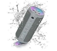 Ortizan Cassa Bluetooth Potente Portatile 24w, Speaker Wireless Bluetooth 5.3 con Impermeabile IPX7, Fino a 30 H di Autonomia, Suono Stereo e Bassi Potenti, Altoparlante con Luce LED