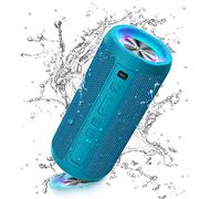 Ortizan Cassa Bluetooth Potente Portatile 24w, Speaker Wireless Bluetooth 5.3 con Impermeabile IPX7, Fino a 30 H di Autonomia, Suono Stereo e Bassi Potenti, Altoparlante con Luce LED