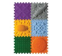 ORTO NATURE Tappetino da gioco ortopedico per bambini, gioco sensoriale, piastrelle ad incastro, tappetini da gioco per bambini, set di tappetini da gioco (Young Explorer)