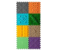 ORTO NATURE Tappetino da gioco ortopedico per bambini, gioco sensoriale, piastrelle ad incastro, tappetini da gioco per bambini, set di tappetini da gioco (coccodrillo qui)
