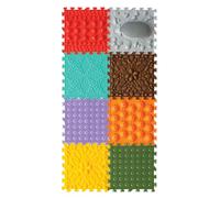 ORTO NATURE Tappetino da gioco ortopedico per bambini, gioco sensoriale, piastrelle ad incastro, tappetini da gioco per bambini, set di tappetini da gioco (Hedgehog Here)
