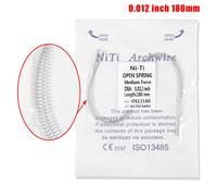 Ortodontico dentale Niti aperto bobina primavera arco filo 010 012 pollici 180mm
