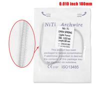 Ortodontico dentale Niti aperto bobina primavera arco filo 010 012 pollici 180mm