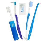 Ortodontico spazzolino starter pack ~ 5 spazzole per bretelle Vtrim, Interspace & Travel