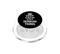 Ortodossi serbi: "Mantieni la calma è una cosa ortodossa serbo!" PopSockets PopGrip per MagSafe