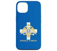 Ortodossia o Death Eagle Bandiera bizantina greca Custodia per iPhone 13