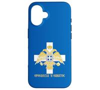 Ortodossia o Death Eagle Bandiera bizantina greca Custodia per iPhone 16