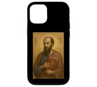 Ortodosso St. Paul l'apostolo con l'icona della Bibbia Custodia per iPhone 12/12 Pro
